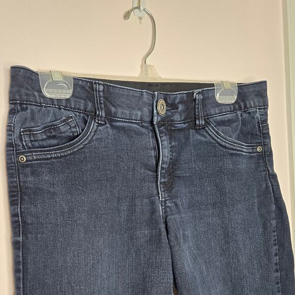 Dana Buchman Womens Capri Jeans Size 6 Dark Wash 3 Snaps at Cuff - Picture 6 of 9